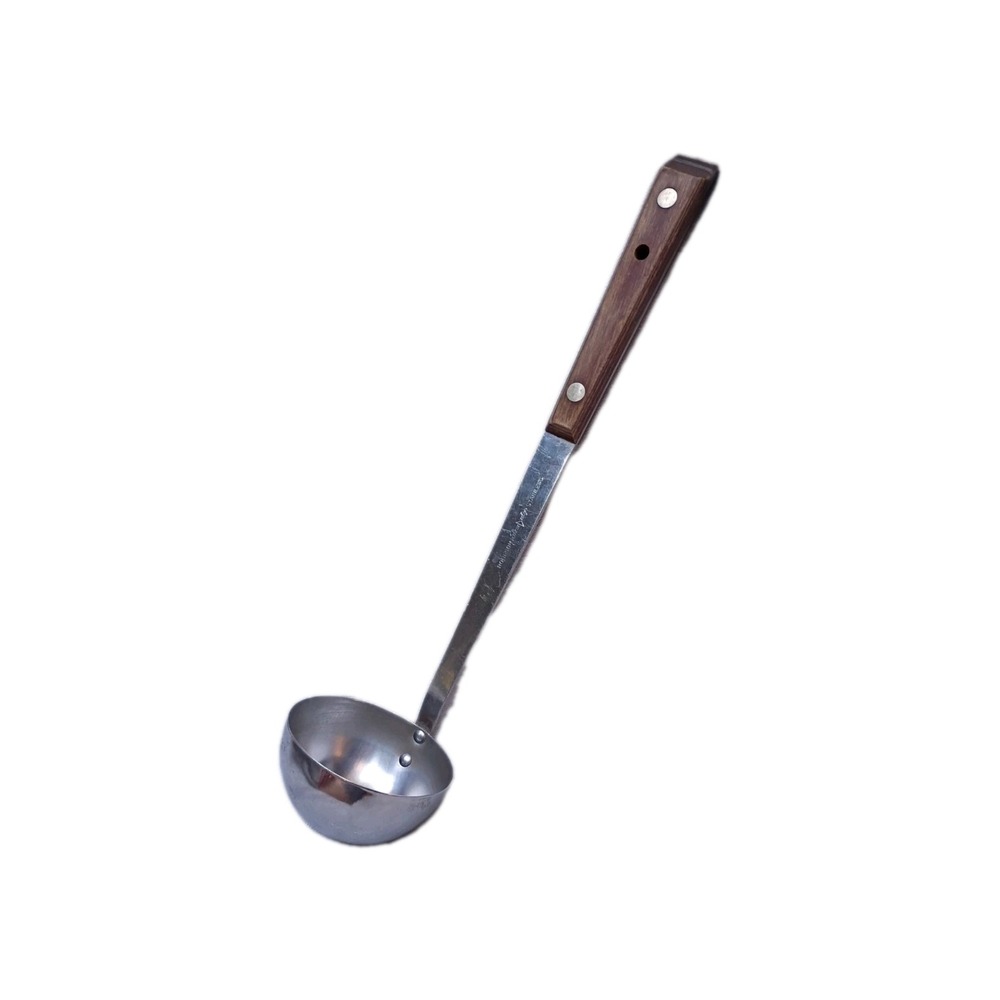 VINTAGE ROBESON SHUR EDGE STAINLESS SOUP LADLE RIVETED BAKELITE HANDLE 12.5”
